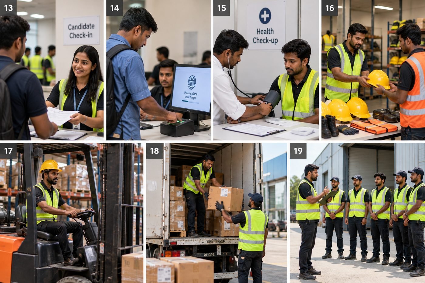 Warehouse safety briefing